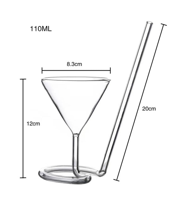Unique Geometric Stemmed Wine Glasses