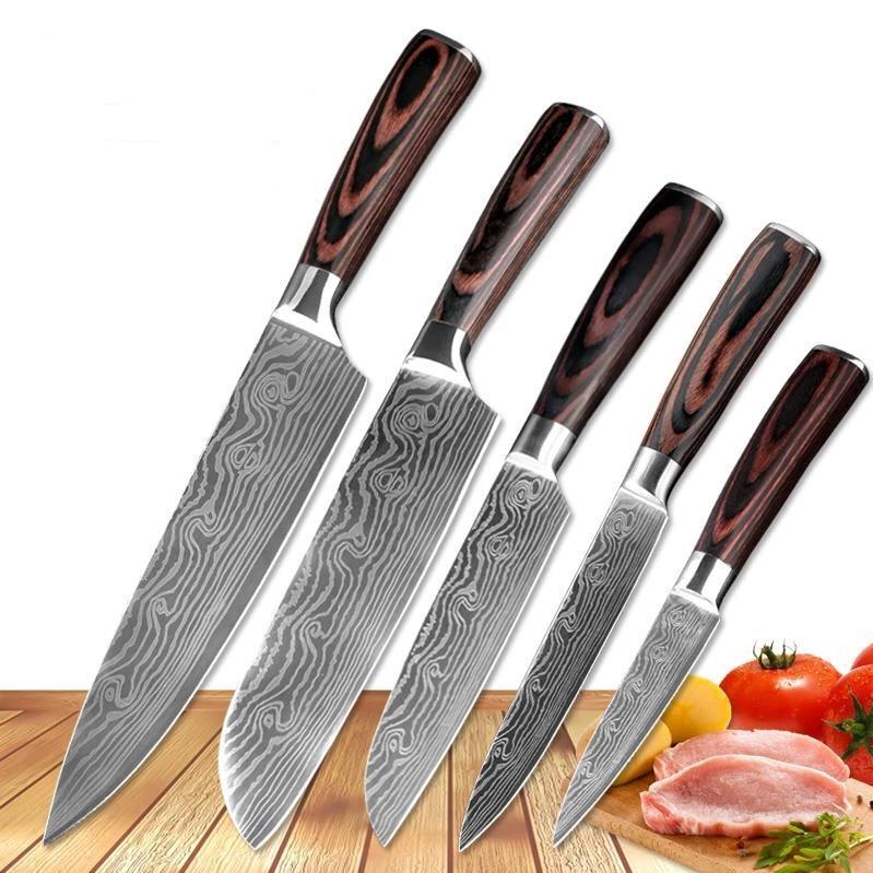 Premium Japanese Chef Knife Set High Carbon Steel Blades - Halri
