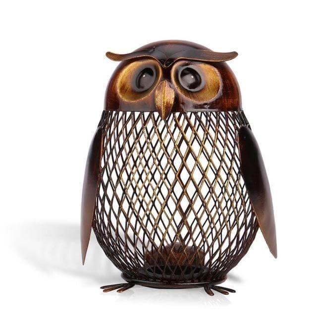 Cute Owl Ceramic Coin Bank - Halri