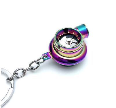 Compact Keychain LED Torch Fan