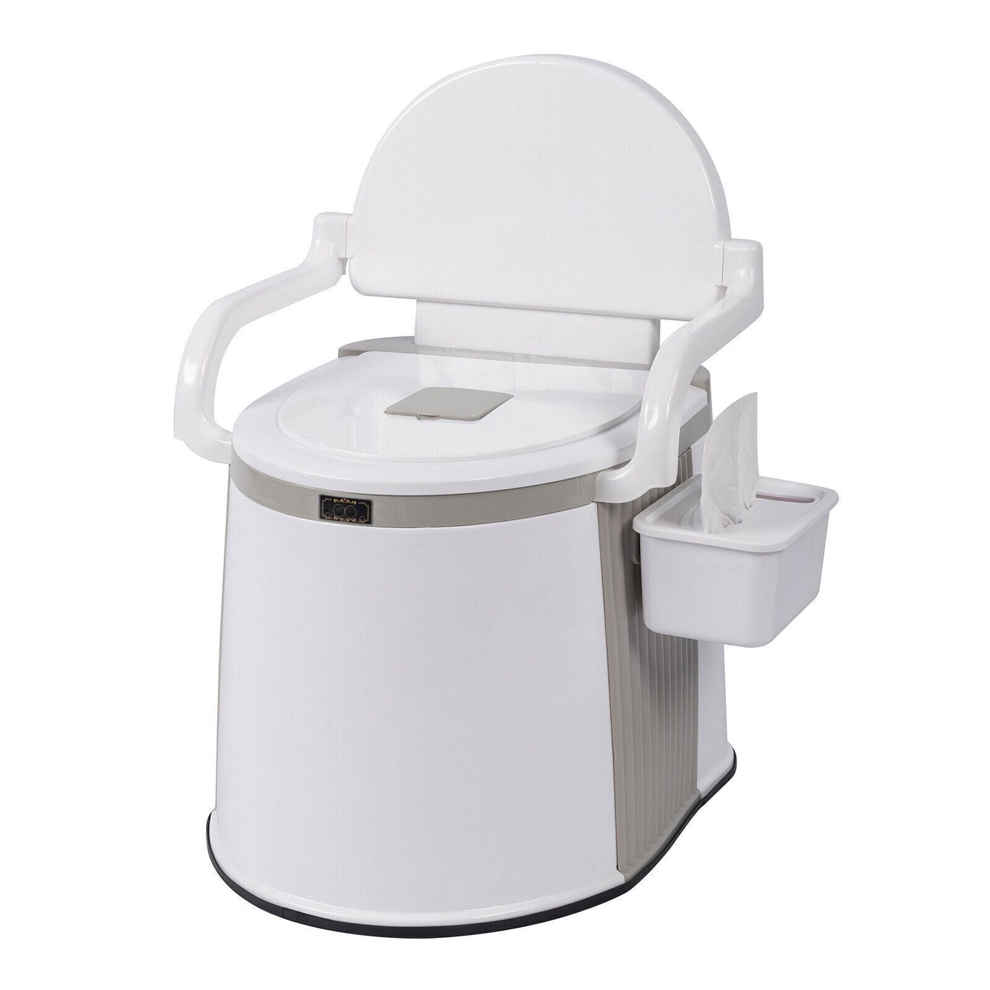 Compact Travel Toilet with Handles for Adults
