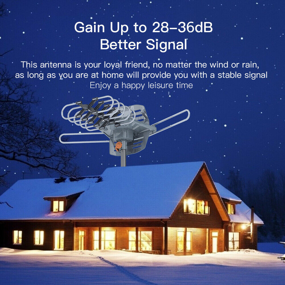 Long Range HDTV Antenna for Outdoor Use 4K UHF/VHF