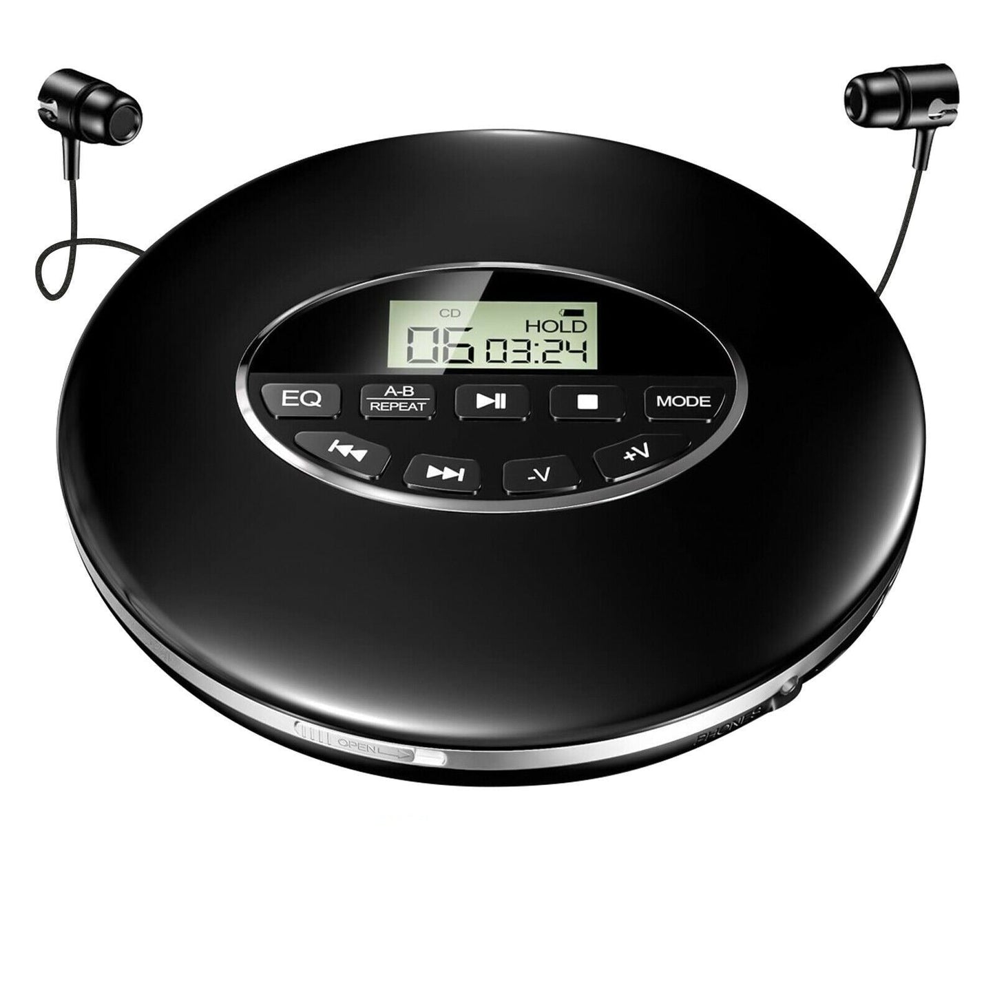 Compact Personal CD Music Player For Travel