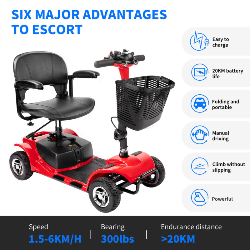 Portable Folding Electric Mobility Scooter for Home Travel