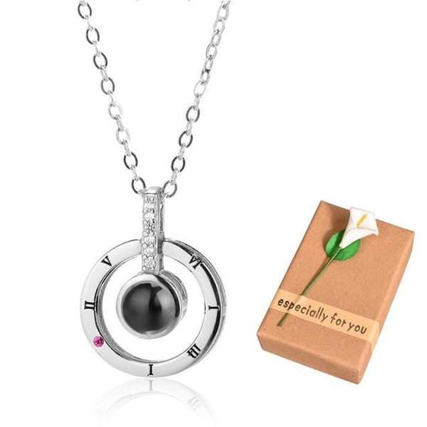 Romantic Multilingual Heart Love Necklace