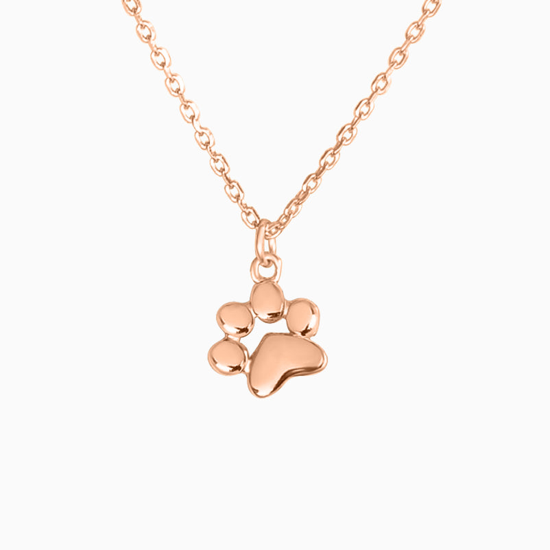 Sweet Paw Pendant Necklace for Pet Owners