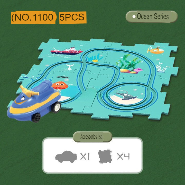 Fast Electric Slot Car Racing Track Set