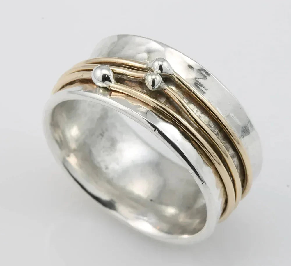 Antique Rose Gold Plated Sterling Ring - Halri