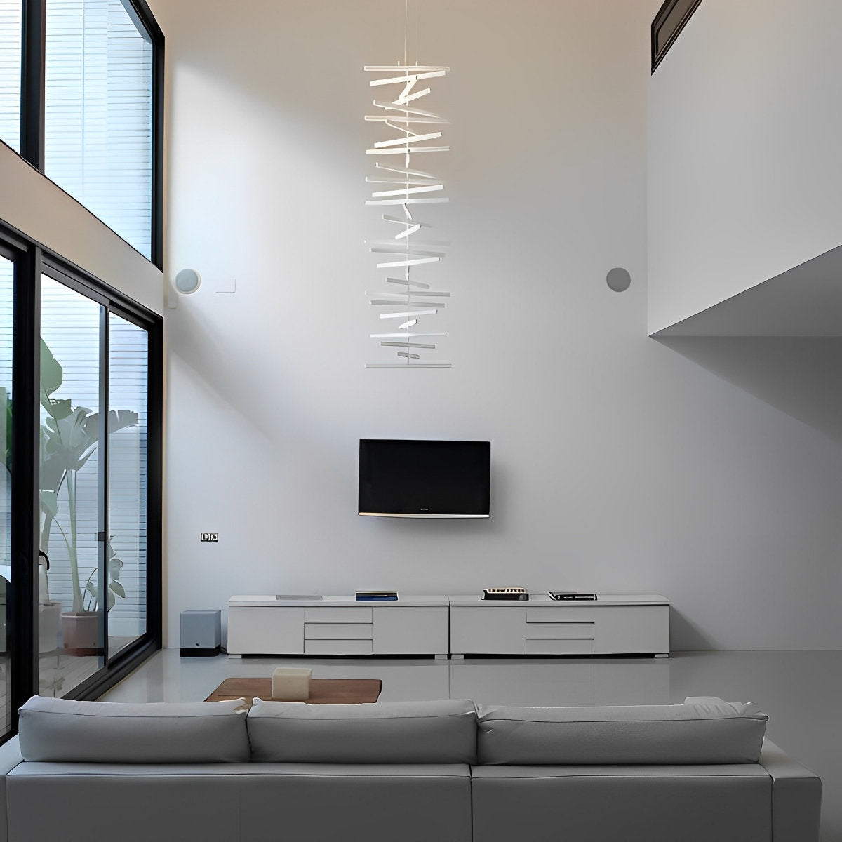 Modern Sleek Dimmable LED Pendant Light Fixture
