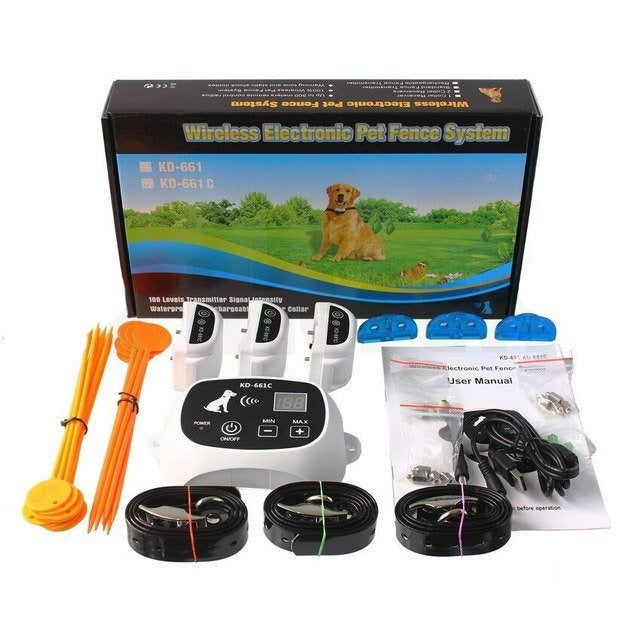 Pet Fence Collar System Easy Safe Adjustable Training