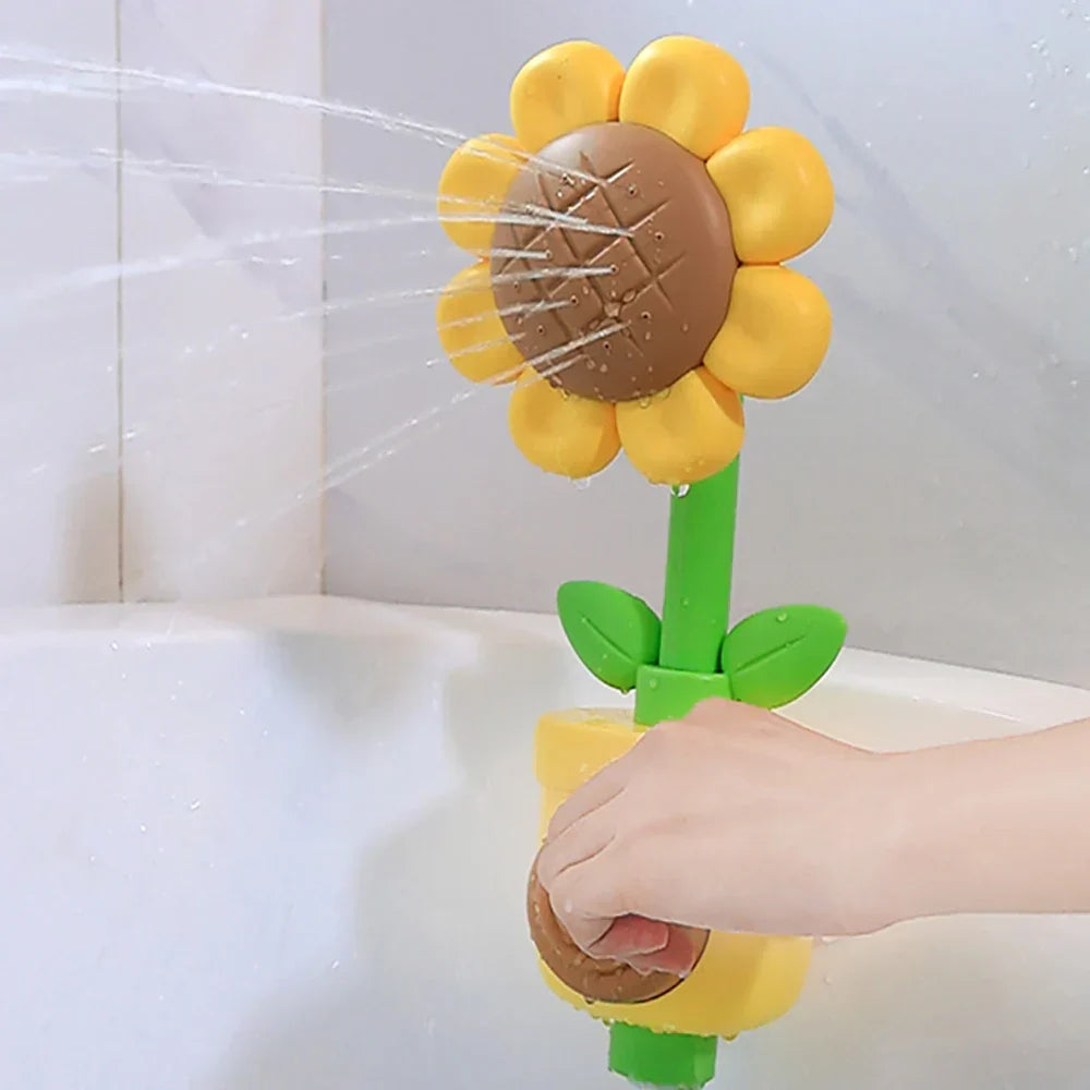 Colorful Kids Bath Toy with Flower Design