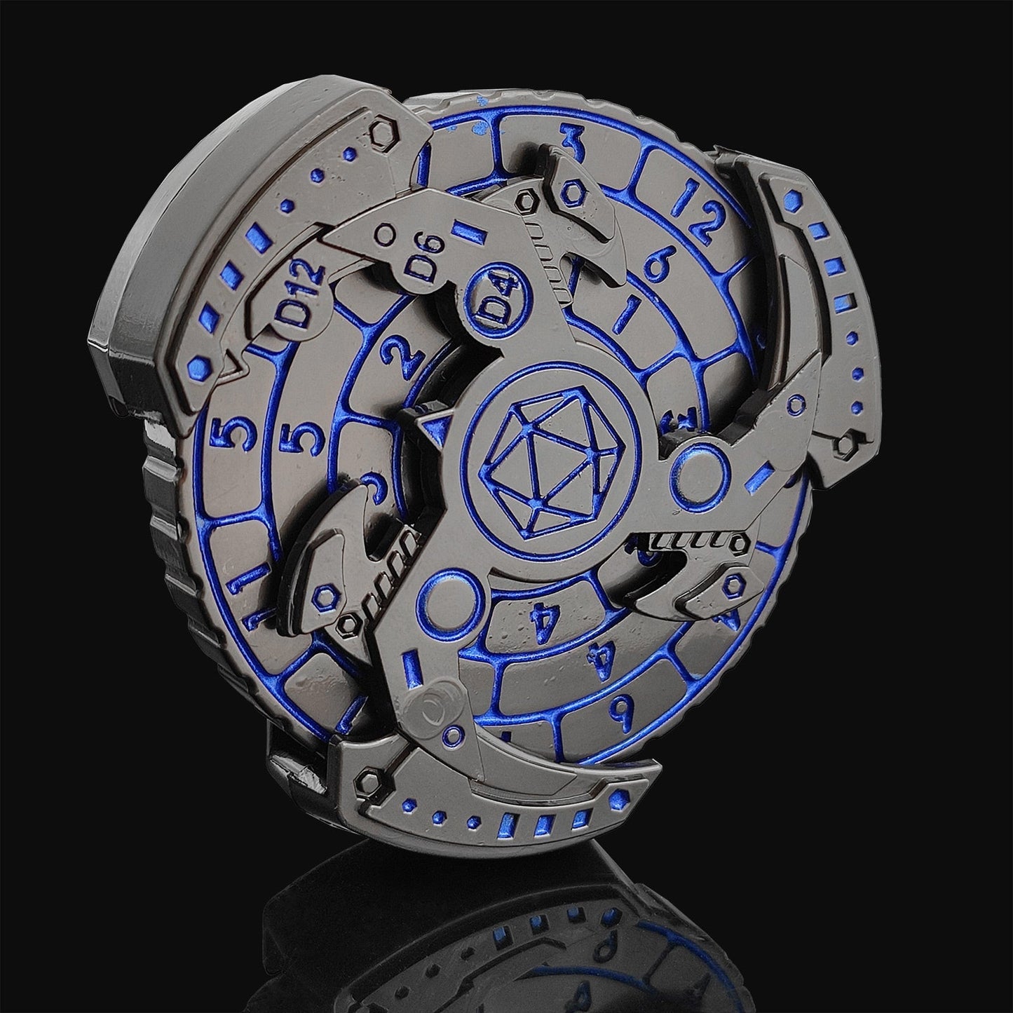 Premium 7-in-1 Metal Fidget Dice Spinner