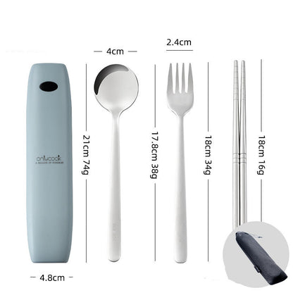 Compact Travel Cutlery Set With UV Sanitizer