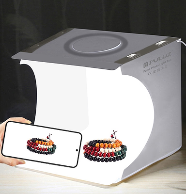 Portable Mini Photo Studio Kit with LED Lights - Halri