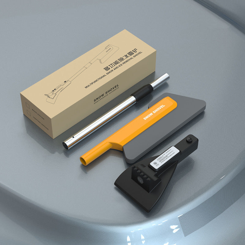 4-in-1 Car Snow Brush and LED Ice Scraper Tool