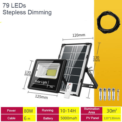 Wireless Solar Powered Garden Light with Remote - Halri