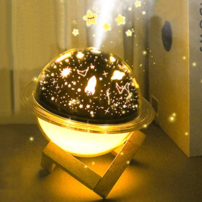 Compact LED Lamp and Humidifier with Color Light - Halri