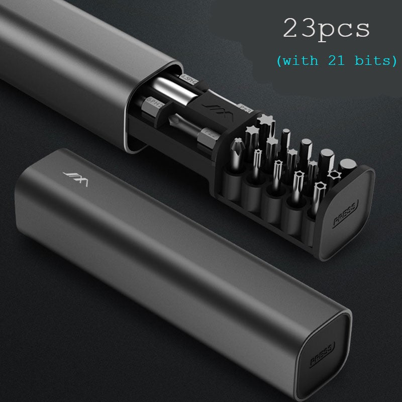 Compact 21-Piece Precision Screwdriver Kit for DIY Tools