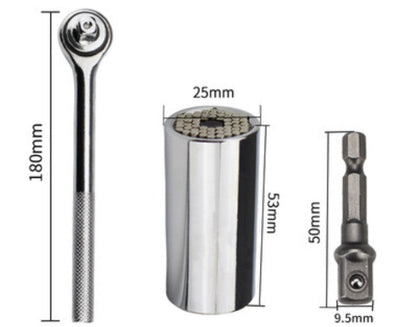 Versatile Socket Wrench Set 7mm-19mm