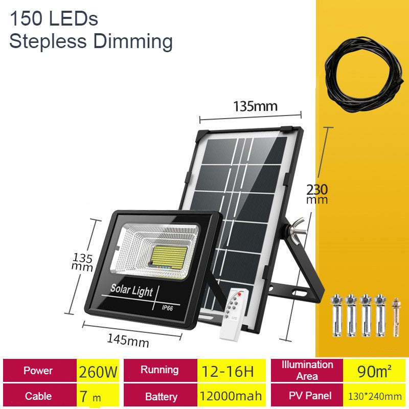 Wireless Solar Powered Garden Light with Remote