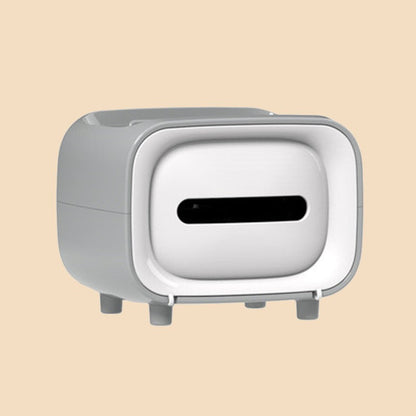 Vintage Style TV Tissue Box with Storage