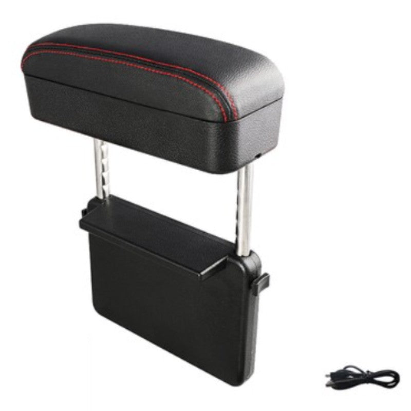 Car Armrest Storage Box with Wireless Charging and Tray