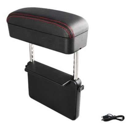 Car Armrest Storage Box with Wireless Charging and Tray