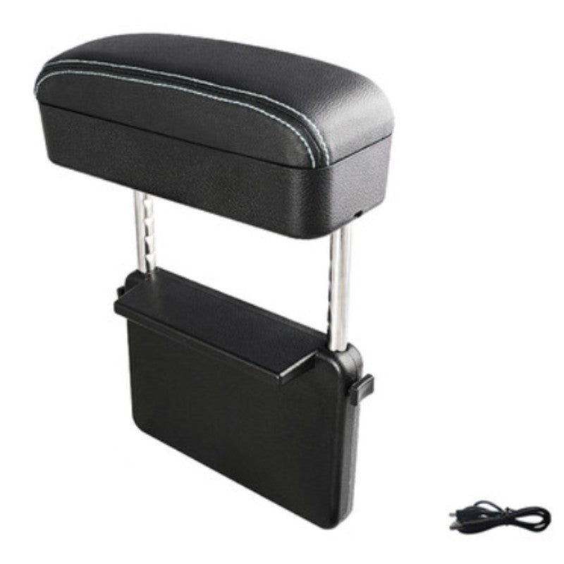 Car Armrest Storage Box with Wireless Charging and Tray