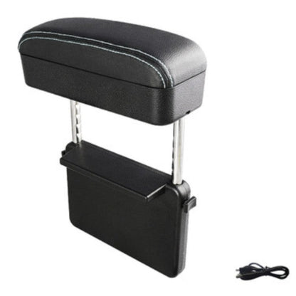 Car Armrest Storage Box with Wireless Charging and Tray