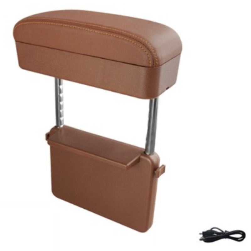 Car Armrest Storage Box with Wireless Charging and Tray