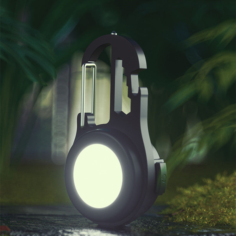 Compact LED Keychain Flashlight with Tools - Halri
