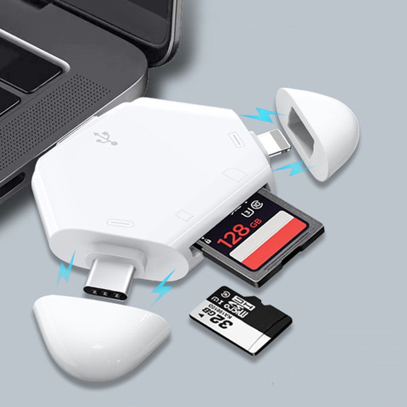 Universal 3-in-1 Memory Card Reader with USB & Type-C - Halri