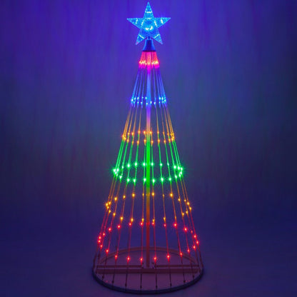 Colorful LED Animated Holiday Tree Light Display - Halri