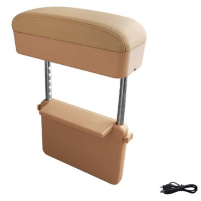 Car Armrest Storage Box with Wireless Charging and Tray