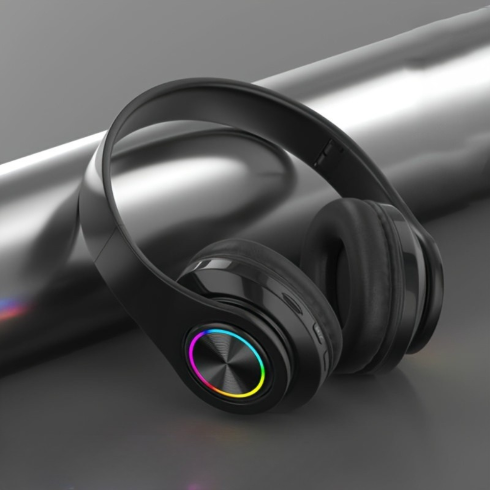 Wireless LED Headphones Over Ear with Lights