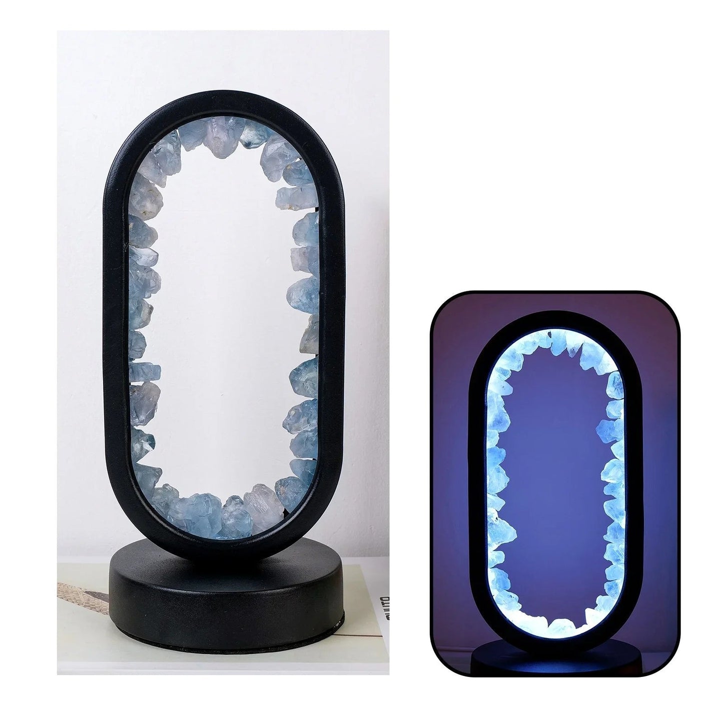 Purple Gemstone Soft Glow Table Light
