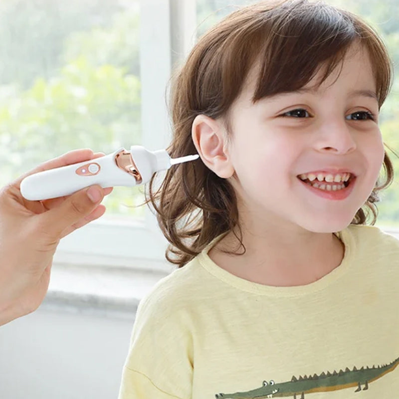 Rechargeable Ear Cleaner with Gentle Silicone Buds