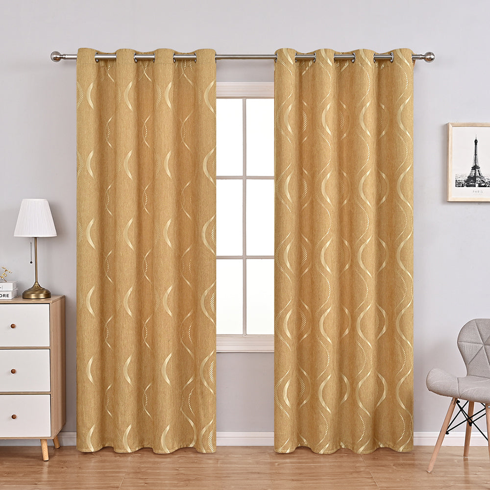 Beautiful Chenille Floral Pattern Drapes