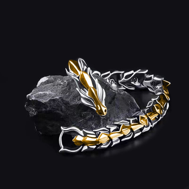 Edgy Rocker Chain Bracelet
