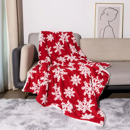 Cozy Winter Plush Blanket for Home Decor