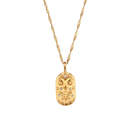 Delicate Astrology Tarot Pendant Necklace - Halri
