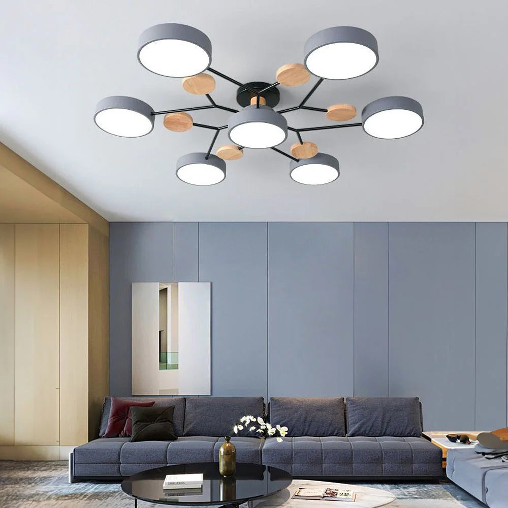 Stylish LED Ceiling Light Fixtures Bright White