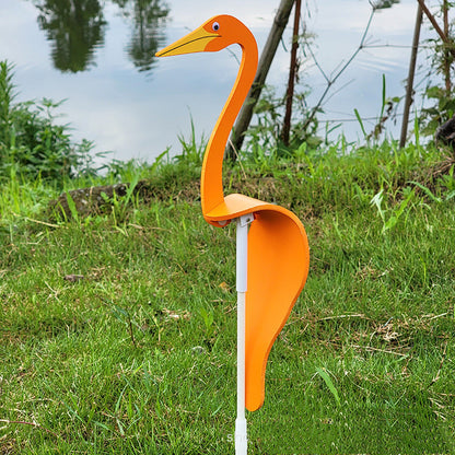 Colorful Pink Flamingo Yard Ornament