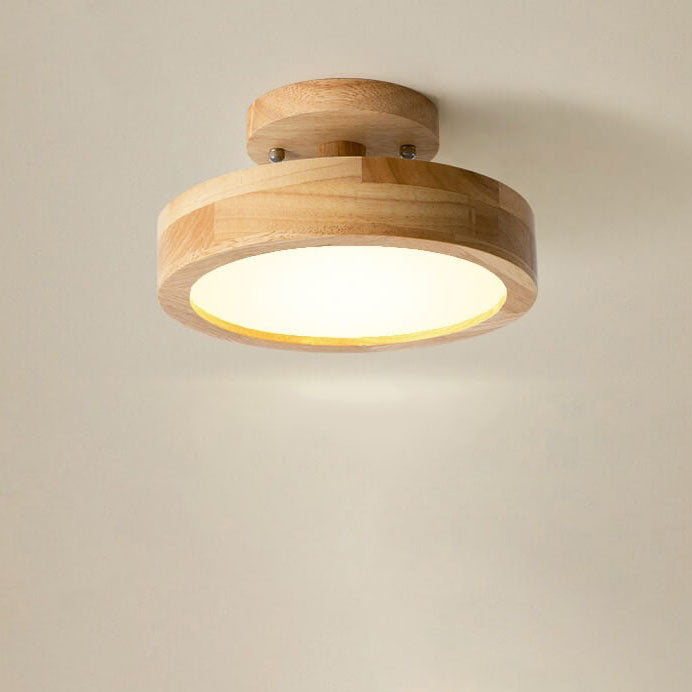 Simple Round LED Ceiling Light – Modern Semi Flush Mount