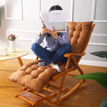 Plush Rocking Chair Cushion Extra Comfortable Seat Pad