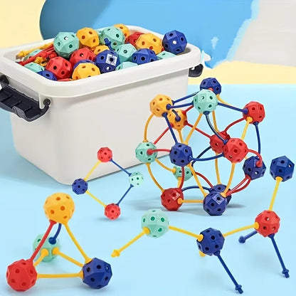Colorful Geometric Building Toy Beads