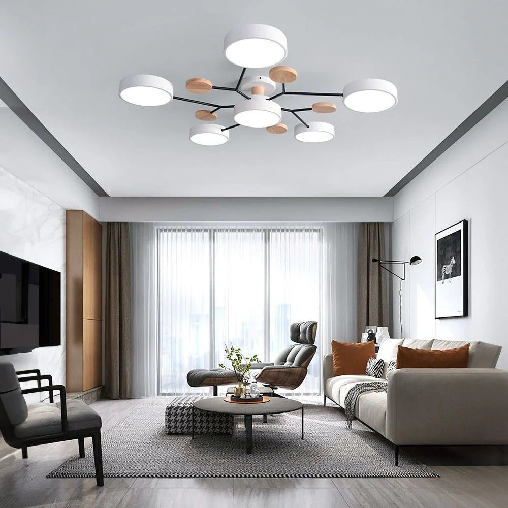 Stylish LED Ceiling Light Fixtures Bright White