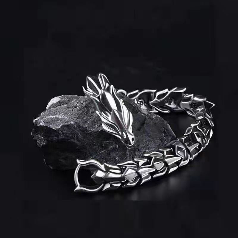 Edgy Rocker Chain Bracelet
