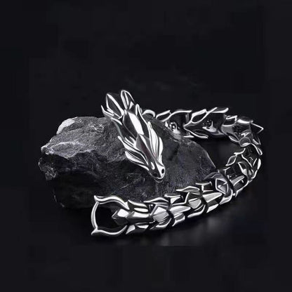 Edgy Rocker Chain Bracelet