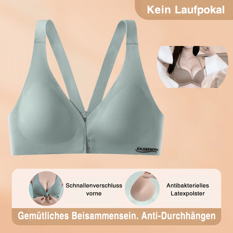 Comfortable Push Up Bra with Front Closure - Halri